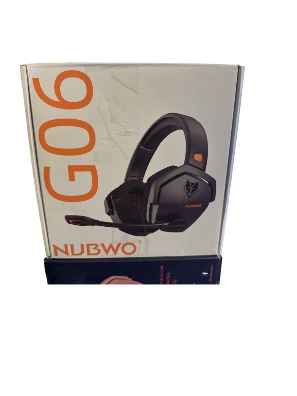 Nubwo GO6 Dual Black Orange Wireless Gaming Headset with Microphone open box